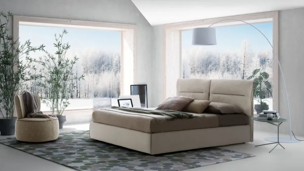 Online Letto moderno con contenitore Academy a prezzo scontato Letti