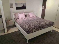 Oggioni Letto moderno con contenitore Letto plio con contenitore alto a prezzo scontato- Letti