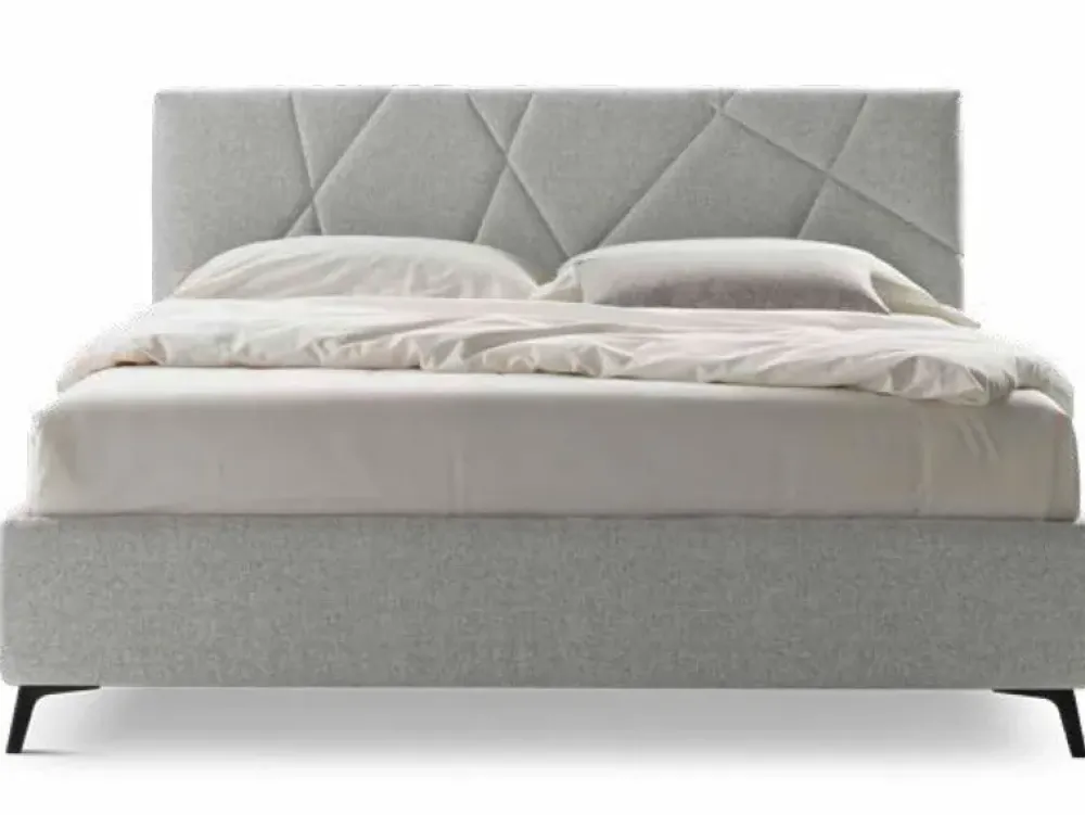 Sale Letto moderno con contenitore Chiara tessuto Stilfar a prezzo scontato Letti