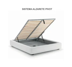 Letto moderno con contenitore Sharp a prezzo scontato^Samoa Discount