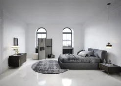 NovaMobili Letto moderno con gambe Brick a prezzo scontato- Letti