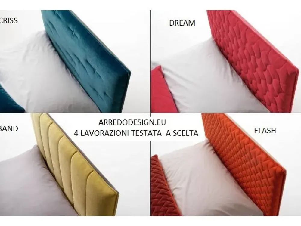 New Letto moderno con gambe Twist * a prezzo scontato Letti