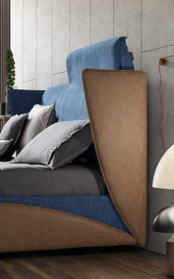 Letto moderno con giroletto Relax a prezzo ribassato^Novaluna Online