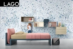 Outlet Letto moderno con giroletto linea bed a prezzo ribassato Letti