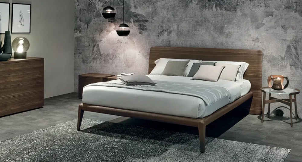 Tomasella Letto moderno con giroletto Prado a prezzo ribassato- Letti