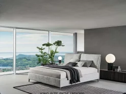 Letto moderno con piedini Blanca a prezzo scontato^Twils Best