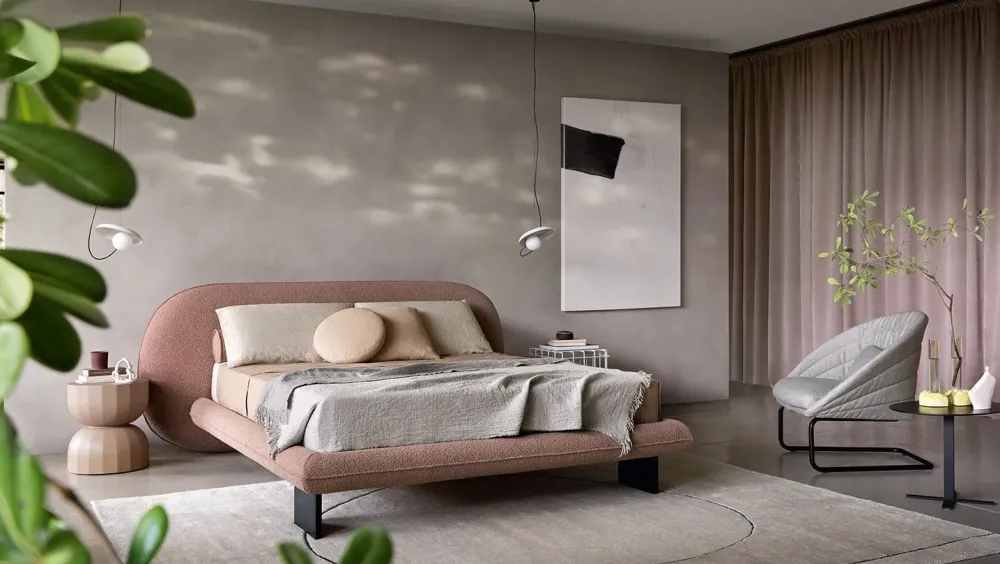 Letto moderno con piedini Wabi a prezzo scontato^Saba Clearance