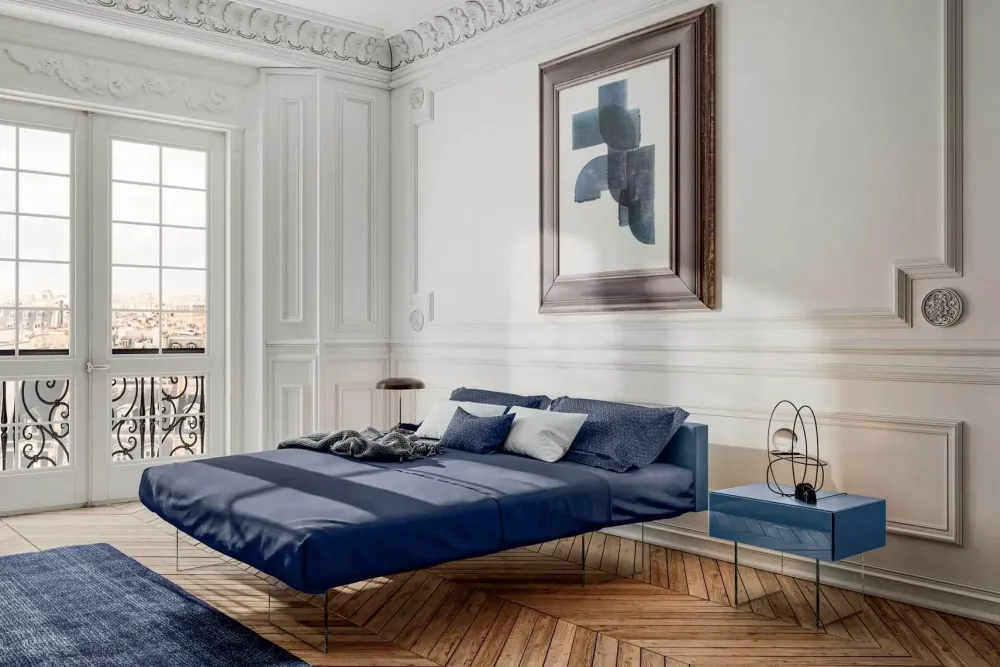 Lago Letto moderno con piedini Air a prezzo ribassato- Letti