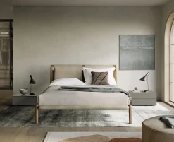 Dall'Agnese Letto moderno con piedini Tepu a prezzo scontato- Letti