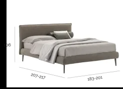 V&nice Letto moderno Dalia con un ribasso del 32%- Letti