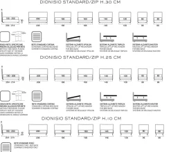 Letto moderno Dionisio zip * con un ribasso esclusivo^Rosini New