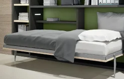 Letto moderno Letto a scomparsa sinolo apertura orizzontale top single scontato 48%^Artigianale Outlet