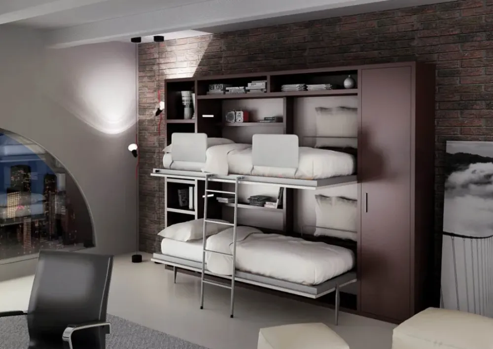 Artigianale Letto moderno Letto a scomparsa a castello step con un ribasso del 27%- Letti