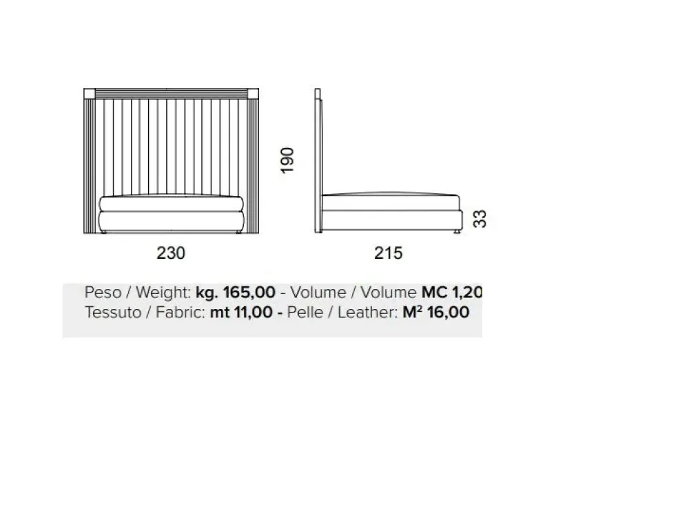 Clearance Letto moderno Letto luxury inox maxi con un ribasso esclusivo Letti