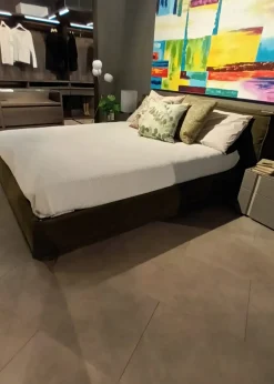 Ditre Italia Letto moderno Letto matrimoniale flann scontato 36%- Letti