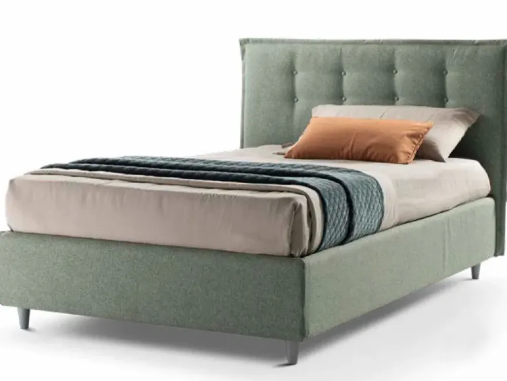 Stilfar Italia Letto piazza e mezzo Beatrice con bottoni Stilfar con un ribasso IMPERDIBILE- Letti