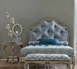 Silvano Grifoni Letto piazza e mezzo con giroletto Grifoni silvano mod. 2467 a prezzo scontato- Letti