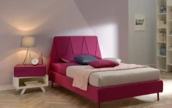 Sale Letto piazza e mezzo con giroletto Peak plus poly  Moretti compact a prezzo scontato Letti