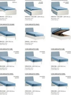 ZG Mobili Letto piazza e mezzo con pediera Trapezio a prezzo ribassato- Letti