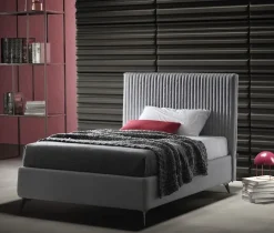 Md work Letto piazza e mezzo con contenitore Letto contenitore velluto extra luxury a prezzo ribassato- Letti