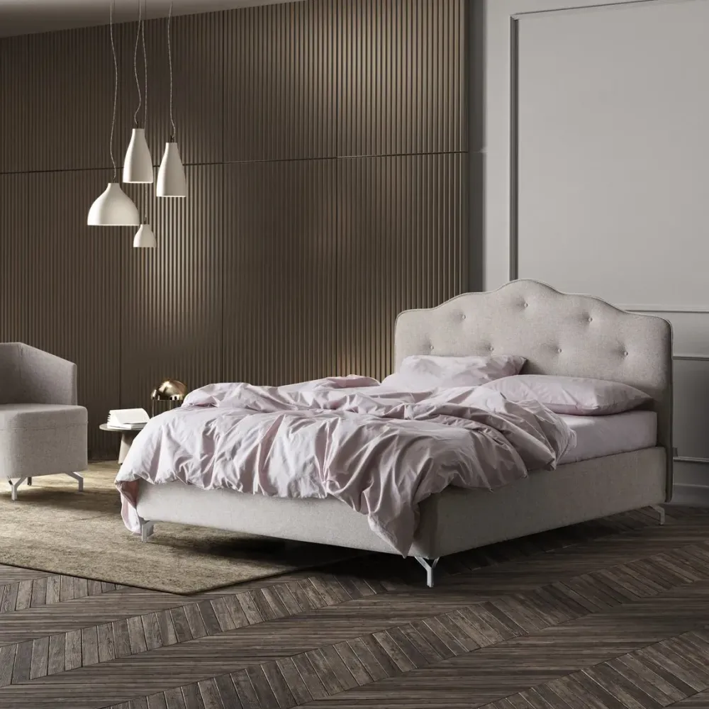 Stilfar Italia Letto piazza e mezzo con giroletto Barbara a prezzo riservato- Letti