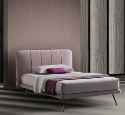 New Letto piazza e mezzo con gambe Letto piazza e mezzo luxury pink   a prezzo scontato Letti
