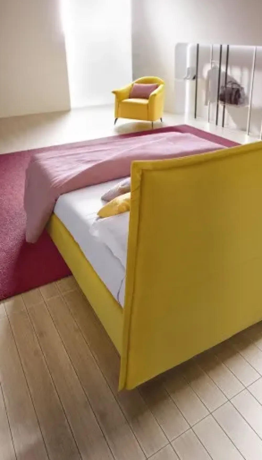 Letto piazza e mezzo con contenitore Silene Mottes selection a prezzo ribassato^Collezione esclusiva Sale