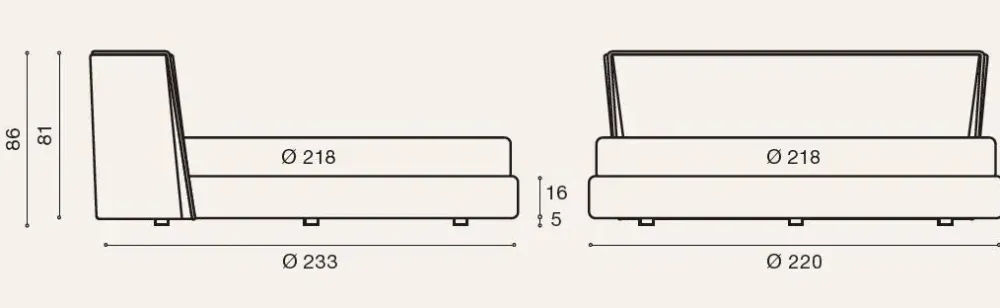 Stilfar Italia Letto Rondo'24 di : richiedi prezzo- Letti