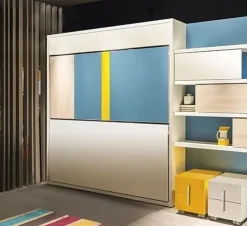 Outlet Letto singolo a scomparsa in legno KALI DUO 2200 di Letti