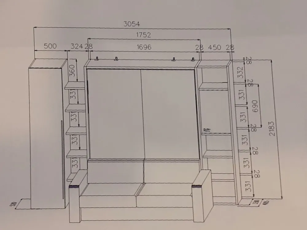 Clearance Letto singolo a scomparsa Convertibile orizzontale a prezzo ribassato Letti