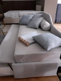 Letto singolo con giroletto Line a prezzo ribassato^Bolzan Online