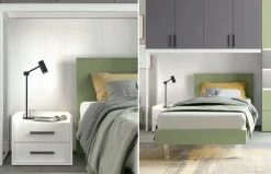 Colombini Casa Letto singolo con piedini Volo a prezzo ribassato- Letti