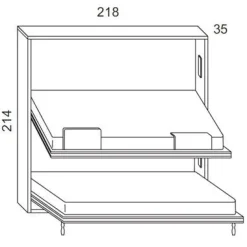 Artigianale Letto singolo Letto a castello larice  verde acido con un ribasso IMPERDIBILE- Letti