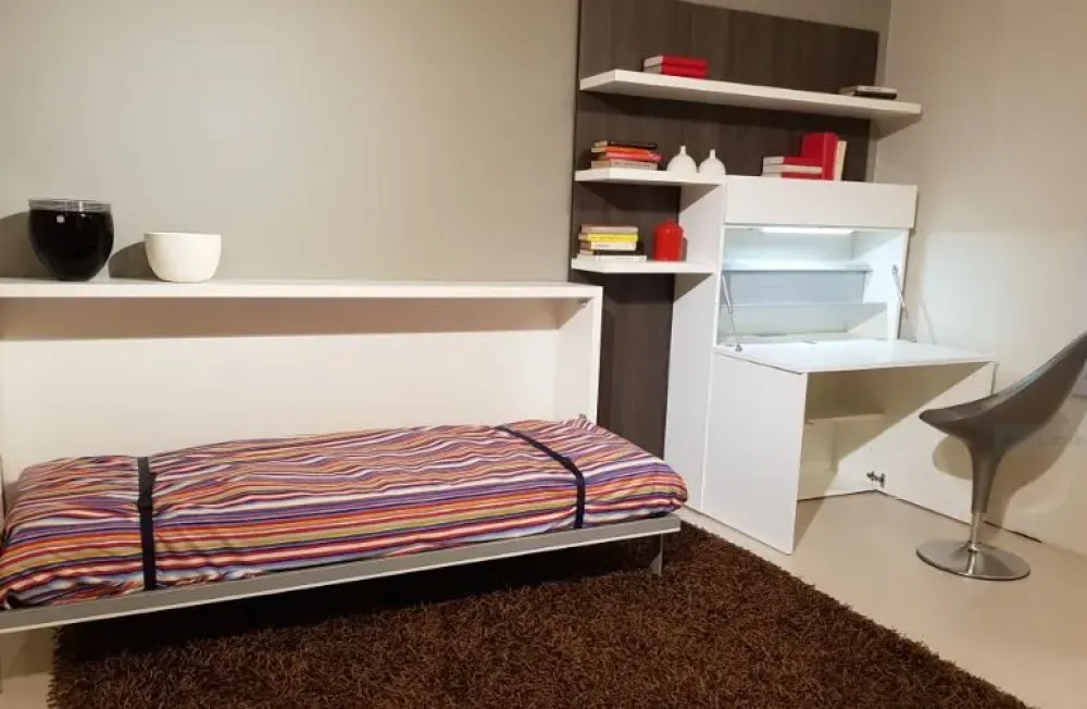 Clei Letto singolo Poppi e home office con uno sconto IMPERDIBILE- Letti