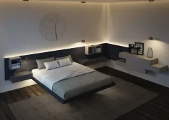 Hot Letto Sorvolo 002 - olmo lava SCONTATO a PREZZI OUTLET Letti