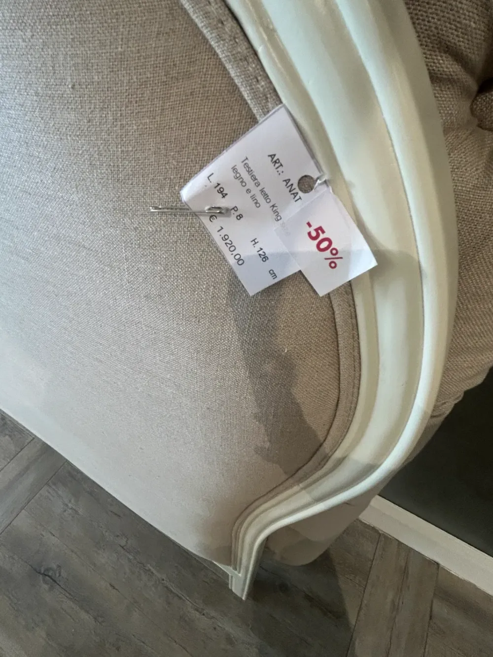 Dialma Brown LETTO Testiera classica in OFFERTA OUTLET - 50%- Letti