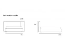 Salvetti Letto Virgilio SCONTATO 30%- Letti