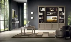 Artigianale Libreria in laccato opaco a prezzo scontato- Librerie