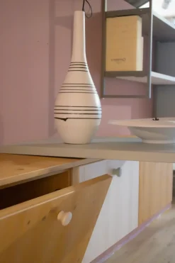 Libreria in legno a prezzo Outlet: scopri Urban time - libreria titanio e uranio^Callesella New