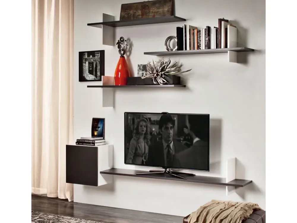 Cattelan Italia Libreria Cattelan in legno Cross in Offerta Outlet- Librerie