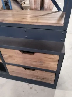 Collezione esclusiva Libreria in legno scontata -44%: scopri Libreria industrial c/scala- Librerie