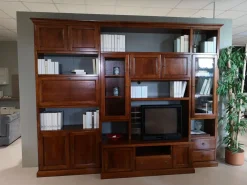Mazzoni Salotti Libreria Composizione 171 in stile classico a prezzi convenienti- Librerie