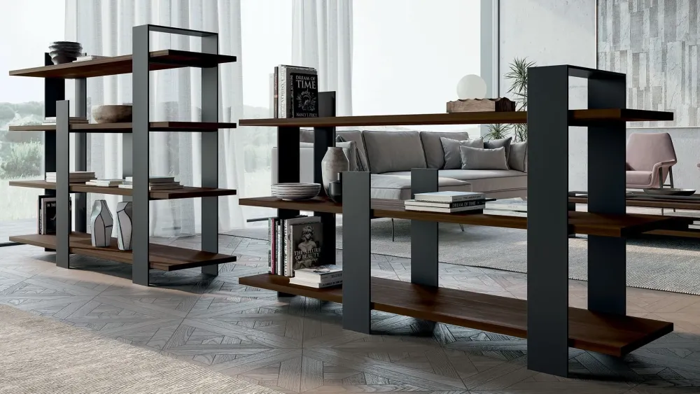 Dall'Agnese Libreria in laccato opaco a prezzo scontato: scopri Kyoto- Librerie