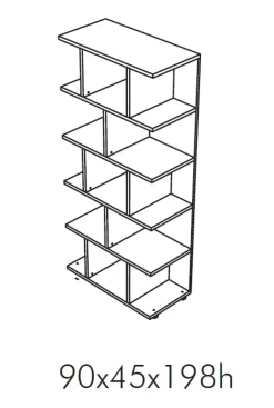 Libreria Etager alta a giorno stile design di scontata del 30%^Flycom Discount
