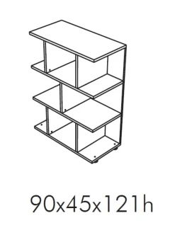 Discount Libreria Etagere media a giorno stile moderna di scontata del 30% Librerie