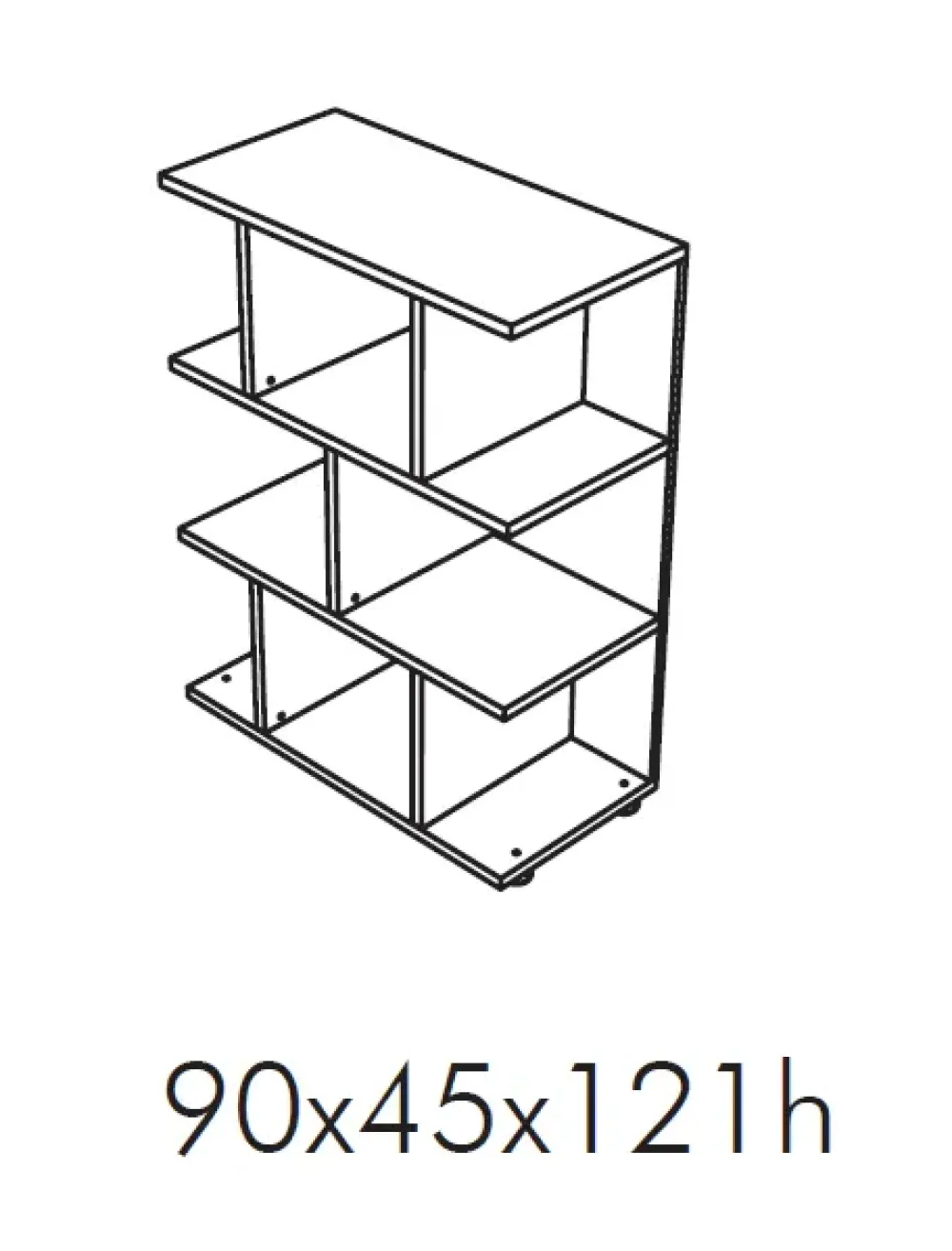 Discount Libreria Etagere media a giorno stile moderna di scontata del 30% Librerie