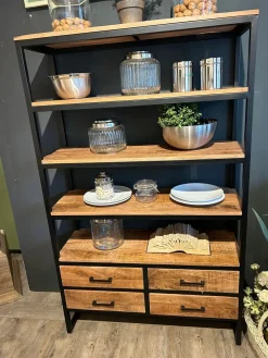 Dialma Brown Libreria Etajere stile moderno di in offerta- Librerie