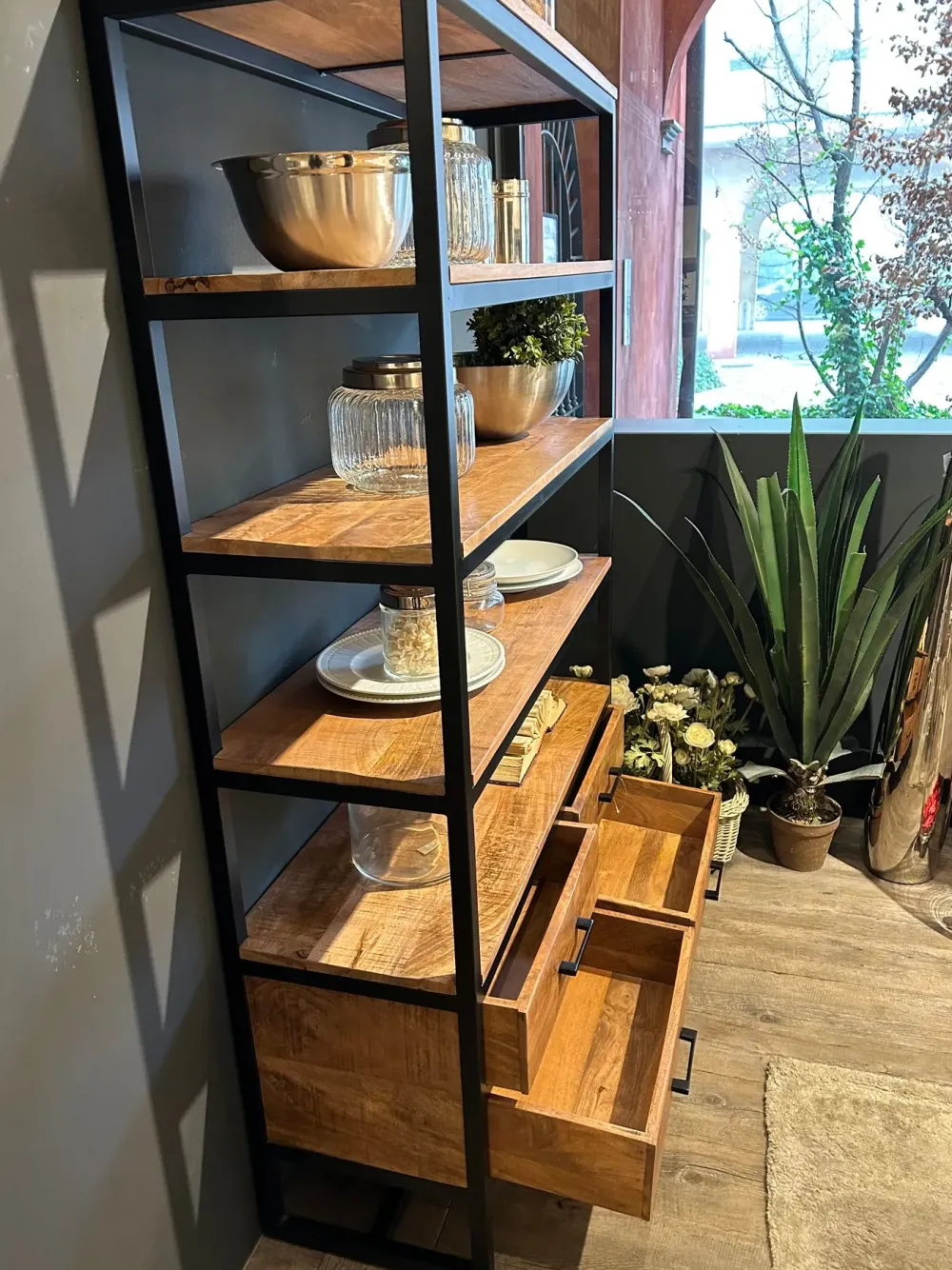 Dialma Brown Libreria Etajere stile moderno di in offerta- Librerie