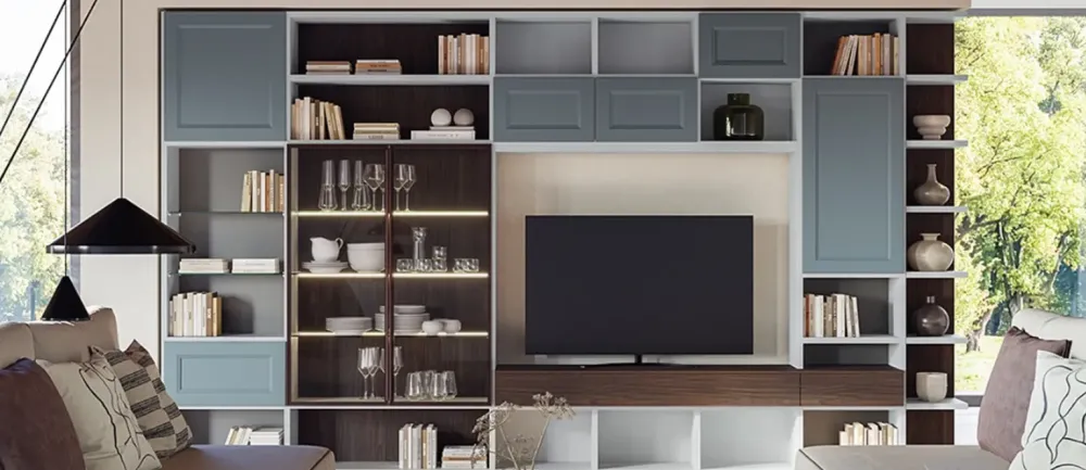 New Libreria in laccato opaco scontata -33%: scopri Gsg731 Librerie