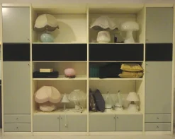 New Libreria in laccato con schienali scontata del -80% Librerie